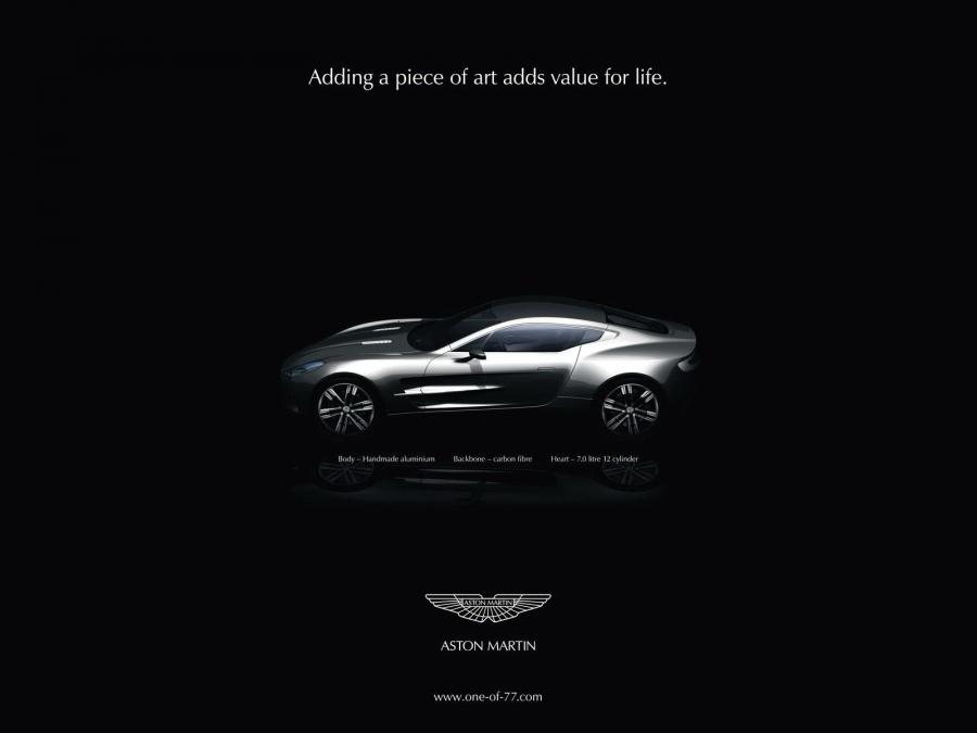 Эскиз Aston Martin One-77 2010 года  (фото 56 из 89)